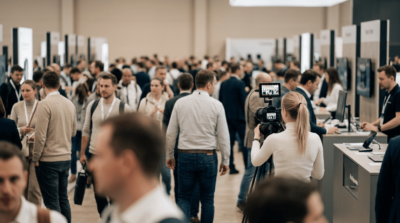 Captation vidéo d'un salon professionnel