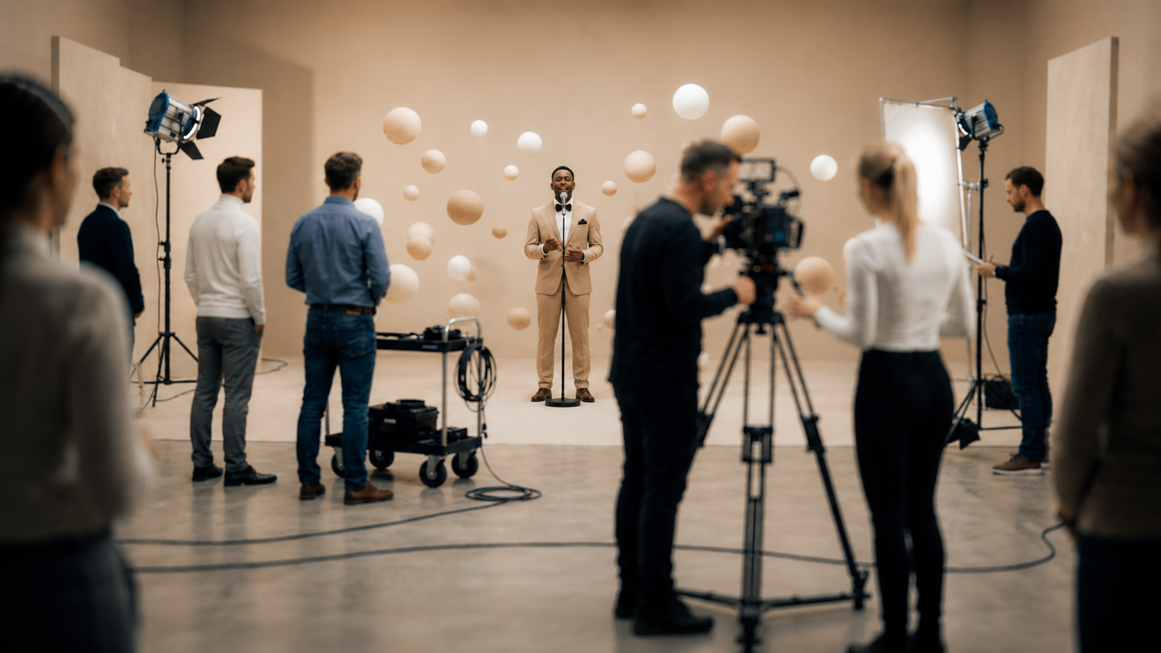 Tournage d'un clip réalisé par Estelle Lefebvre