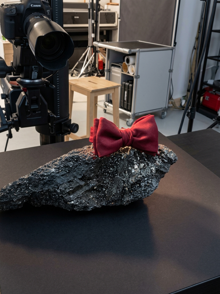 Tournage du packshot Noeud Papillon pour Cinabre