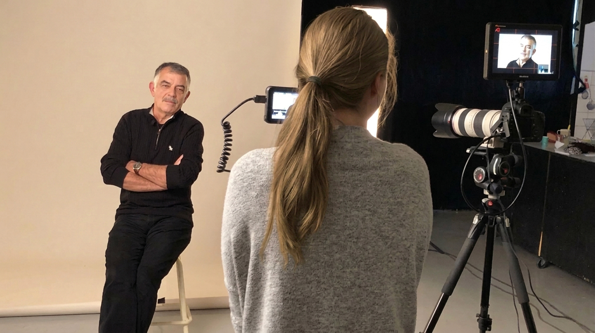 Tournage de la serie d interviews Propos Pulpeux